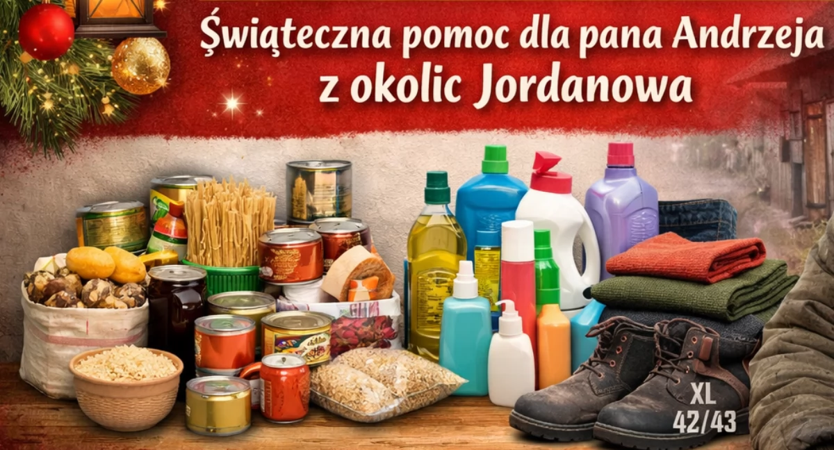 Razem możemy więcej. Świąteczna pomoc dla pana Andrzeja z okolic Jordanowa