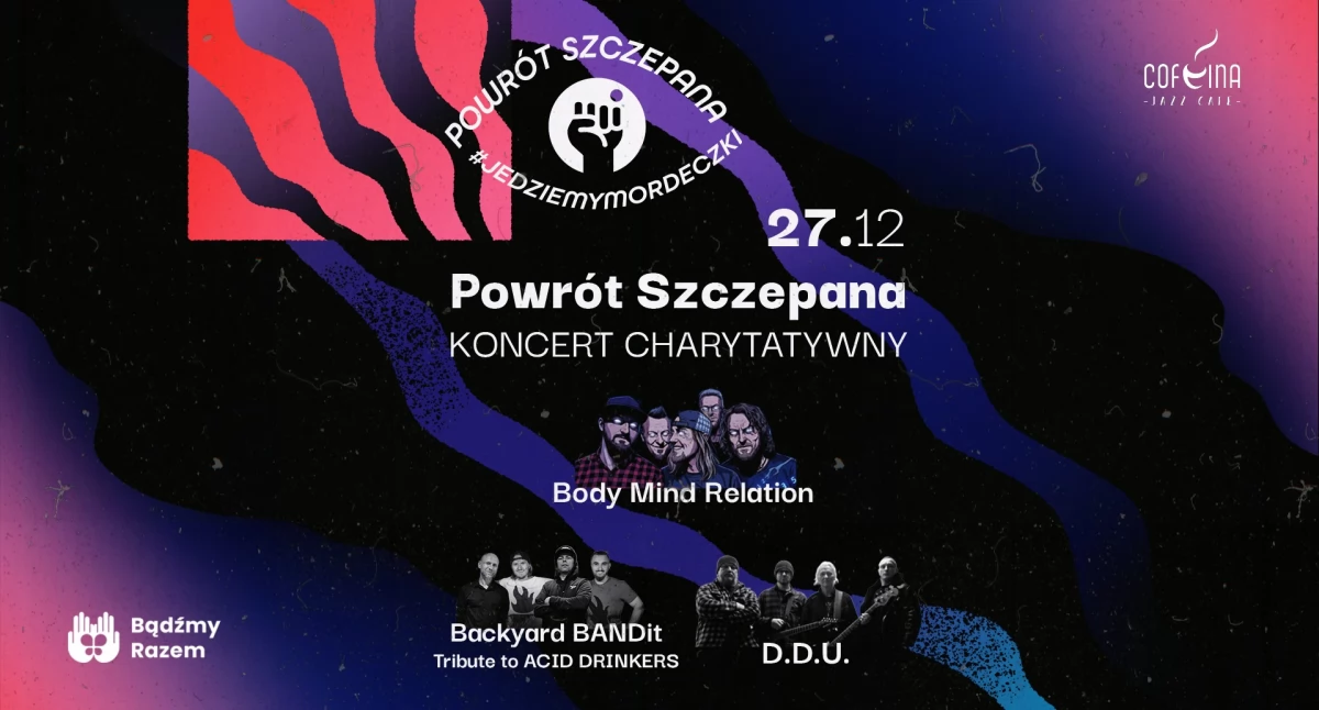 Charytatywny koncert „Powrót Szczepana” w Cofeina Jazz Cafe