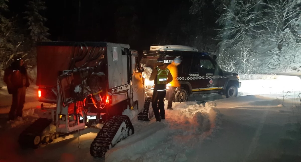 Nocna akcja ratunkowa na Babiej Górze