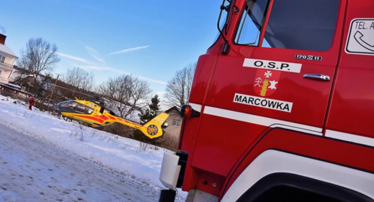 Helikopter LPR przyleciał po dziecko do Marcówki