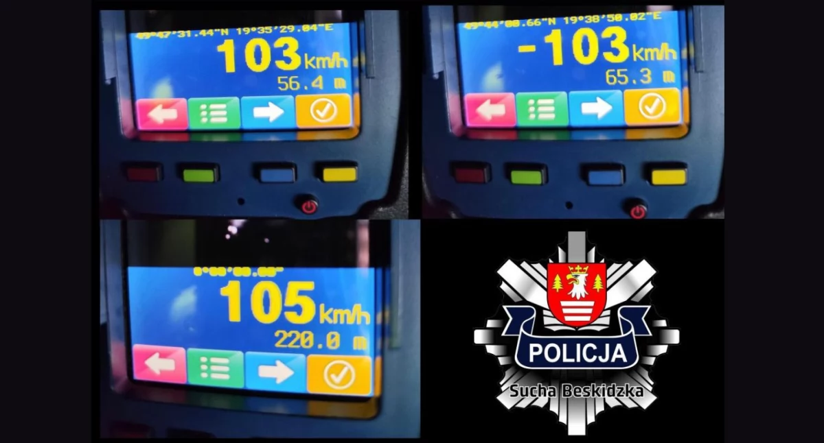 Przekroczył prędkość o ponad 50 km/h w Zembrzycach