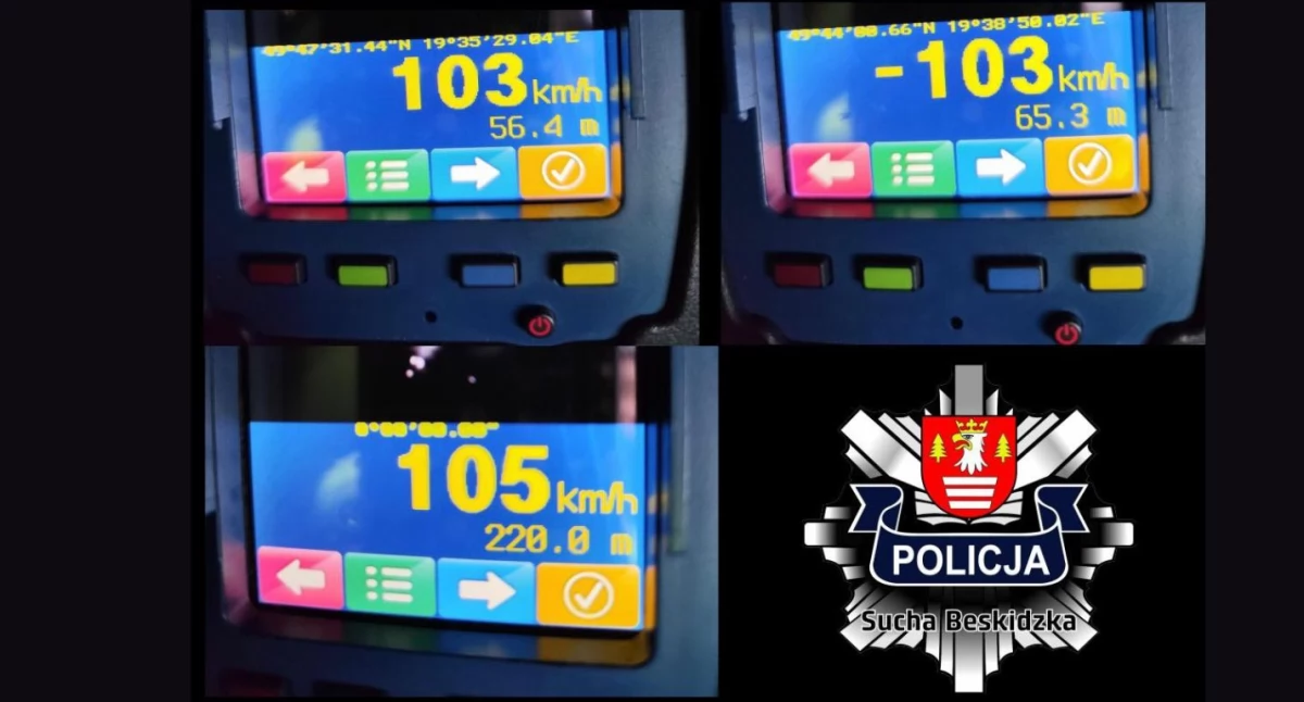 18-latek pędził 103 km/h w centrum Makowa Podhalańskiego