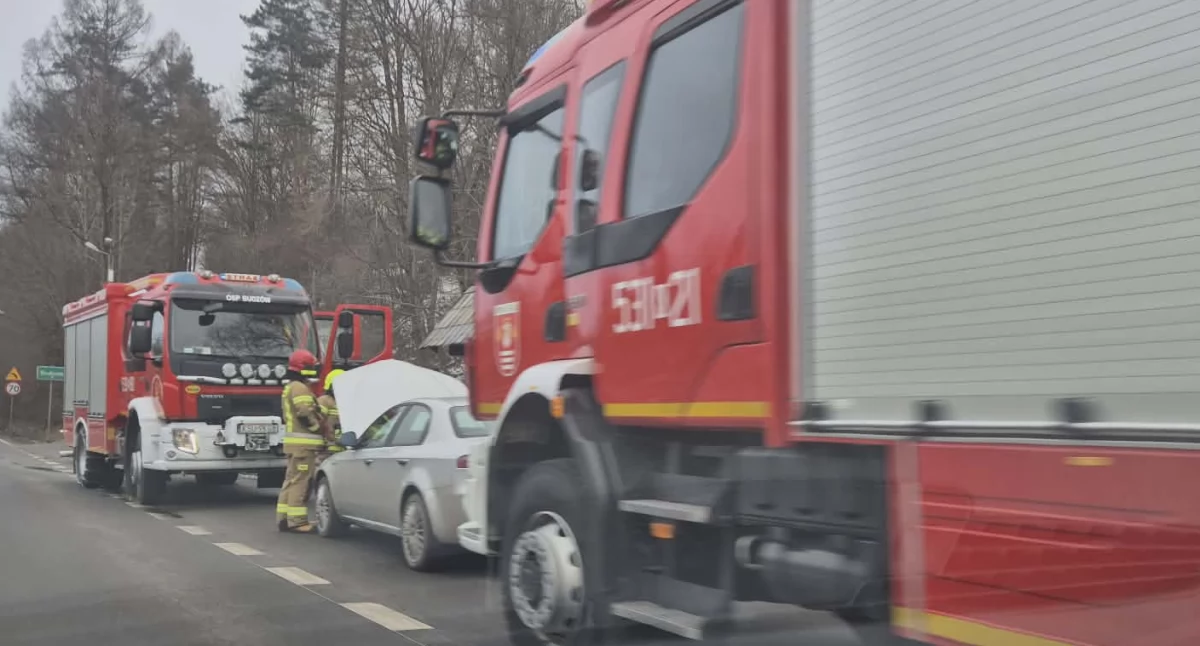 Groźne zdarzenie drogowe w Budzowie 
