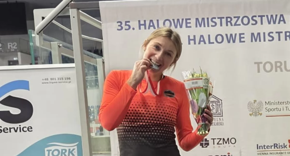 Katarzyna Trzop-Kukla na podium mistrzostw Polski Masters w Toruniu