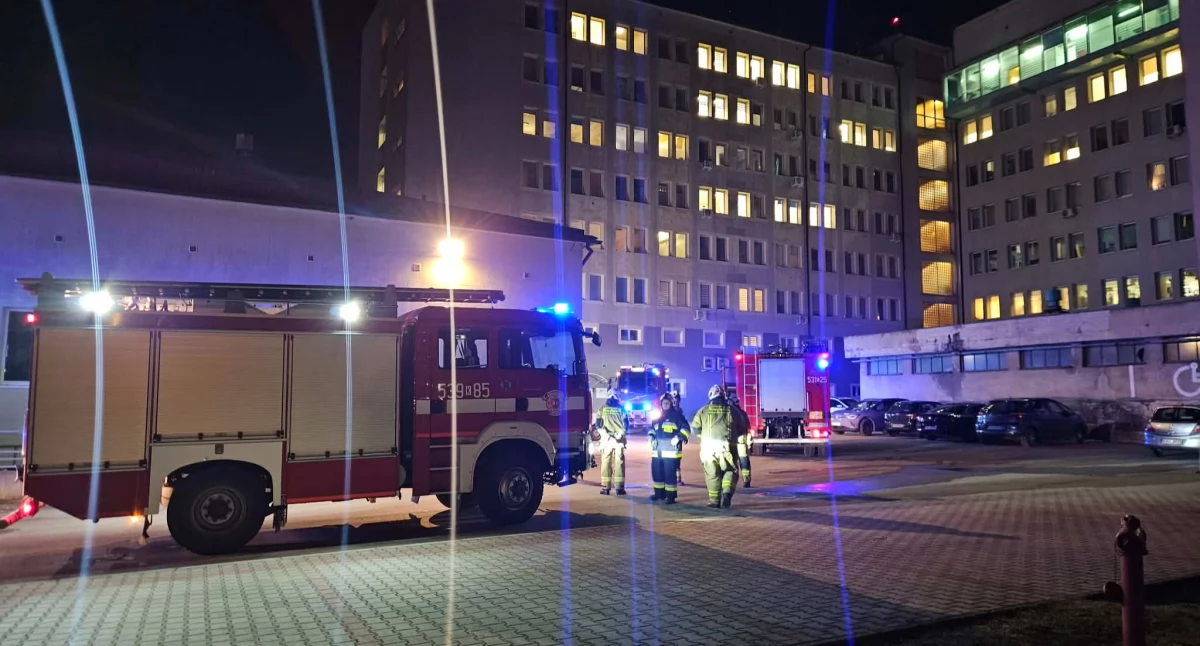 Interwencja Straży Pożarnej w suskim szpitalu