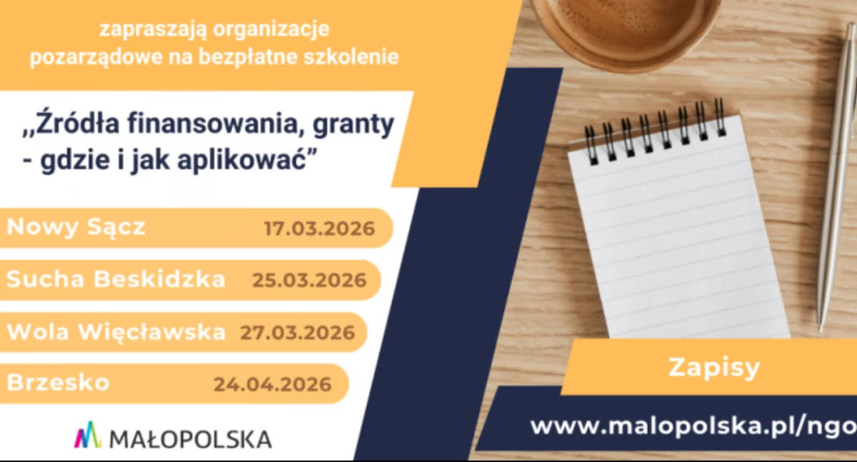 Darmowe szkolenia dla NGO w Małopolsce. Sprawdź, gdzie i kiedy możesz wziąć udział