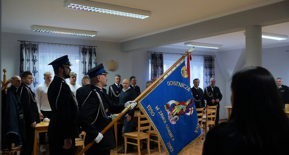 Nowy zarząd OSP Zawoja Górna wybrany. Było także ślubowanie nowych strażaków