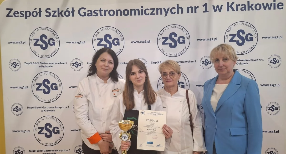 Słodki sukces uczennicy z Suchej Beskidzkiej. II miejsce w Małopolskim Konkursie Szkół Gastronomicznych