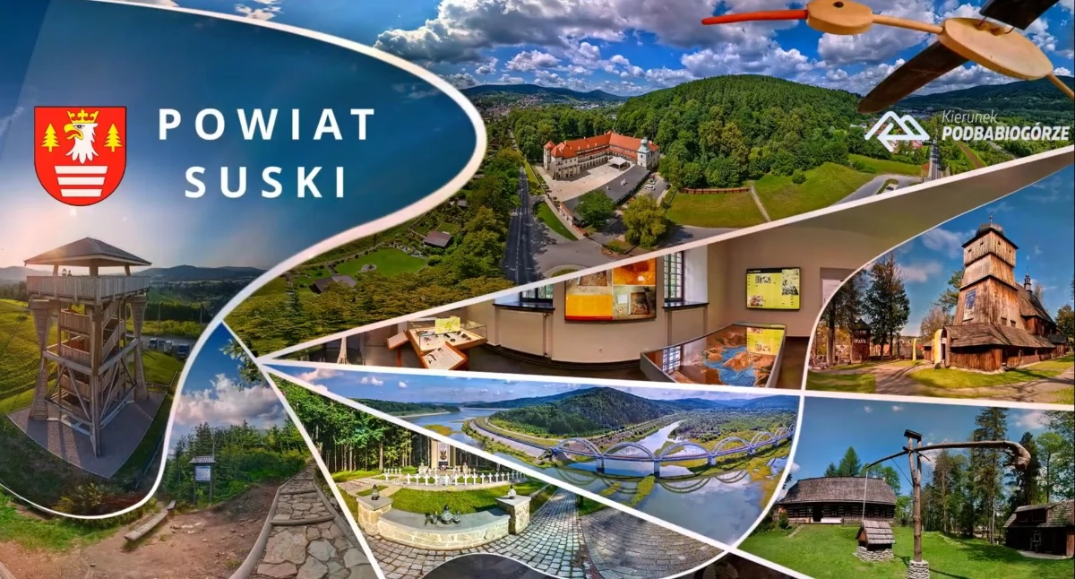 Powiat suski z góry – zobacz Podbabiogórze z zupełnie innej perspektywy