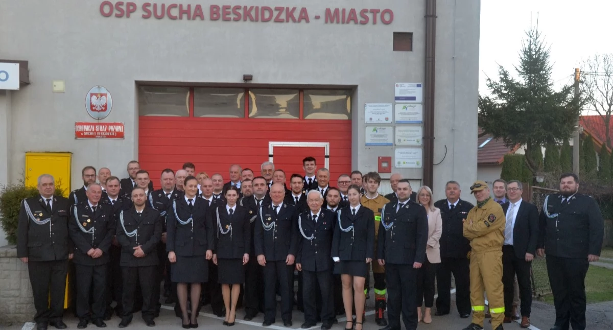 Walne zebranie w OSP Sucha Beskidzka Miasto. Wybrano zarząd i delegatów