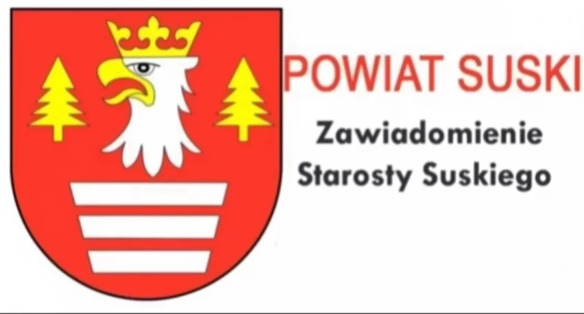 Zawiadomienie Starosty Suskiego