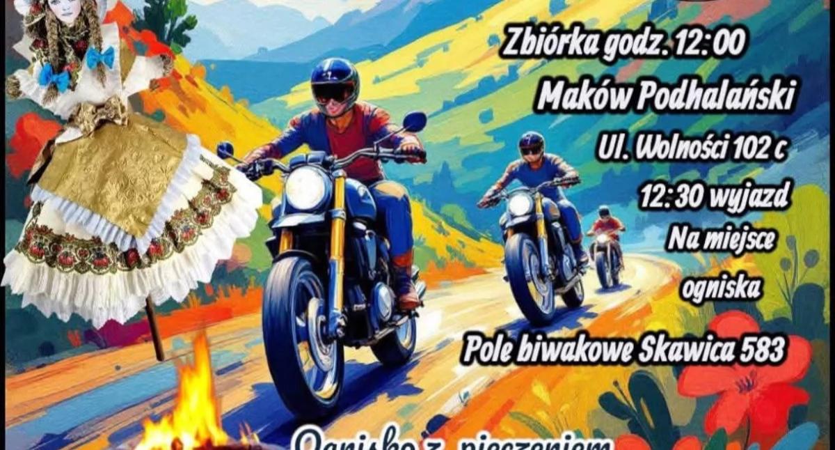 Ryk silników, ogień i wielkie serca. Diablak Zawoja organizuje charytatywne powitanie wiosny