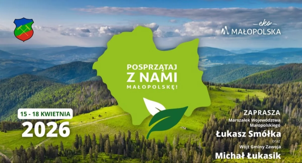 Gmina Zawoja włącza się w akcję „Posprzątaj z nami Małopolskę 2026”