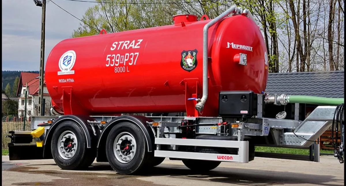 Nowa cysterna dla OSP Krzeszów. +8000 litrów wsparcia w akcji