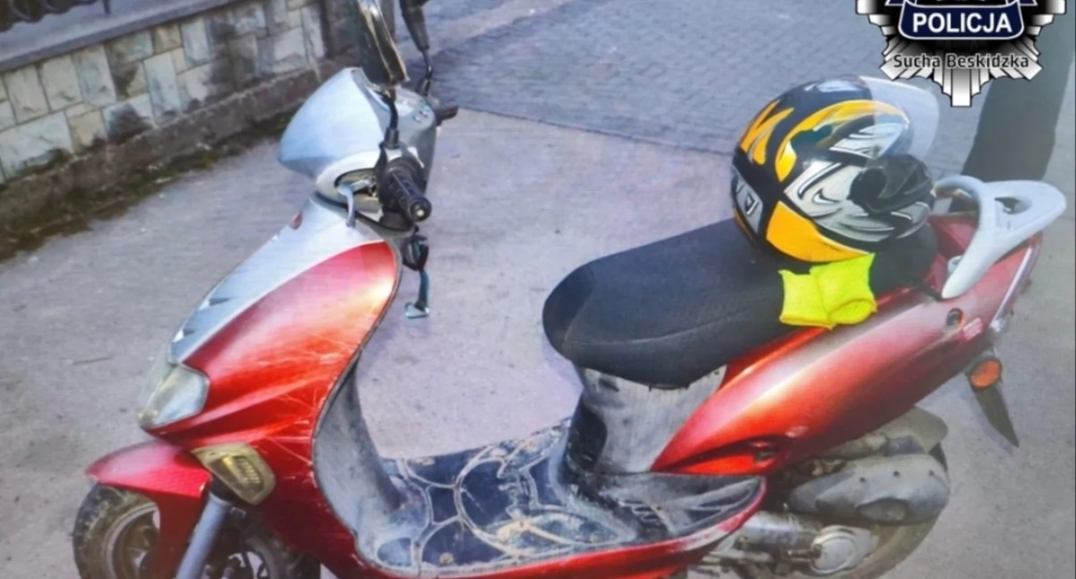 Recydywista na motorowerze: Miał 3,1 promila i sądowy zakaz. Trafi za kratki