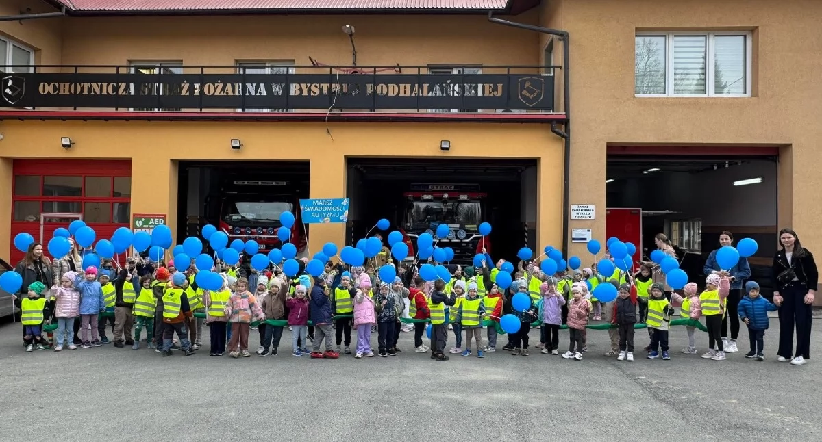 Niebieski kwiecień w Przedszkolu Publicznym w Bystrej Podhalańskiej