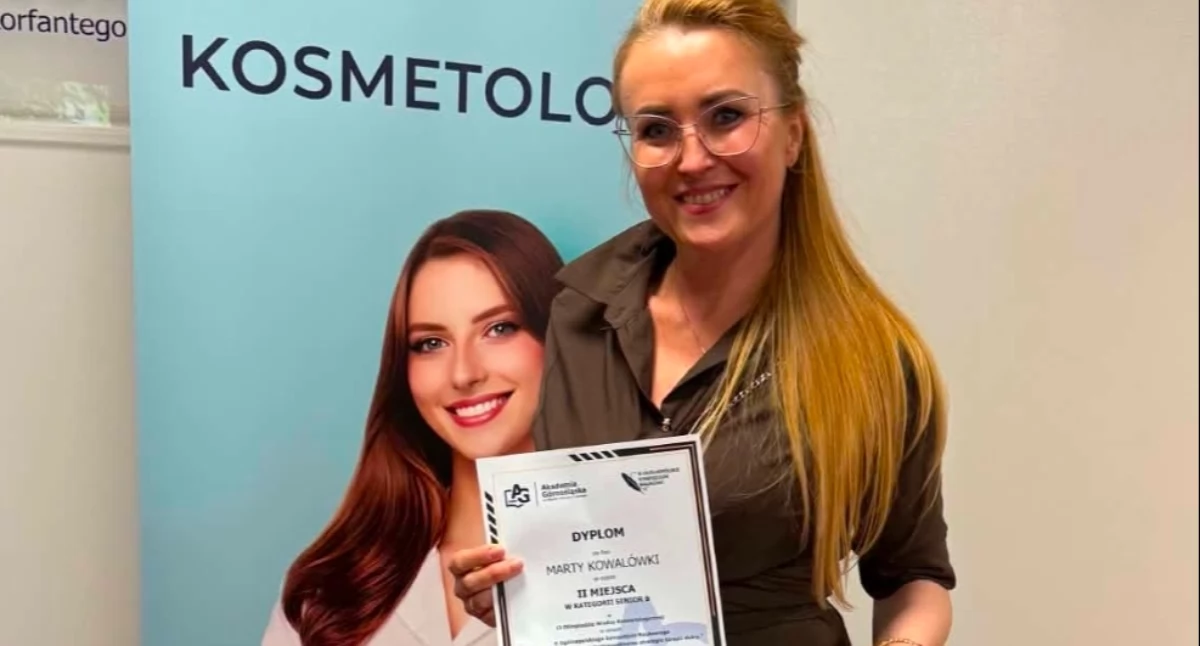 Marta Kowalówka ponownie na podium Ogólnopolskiej Olimpiady Wiedzy Kosmetologicznej