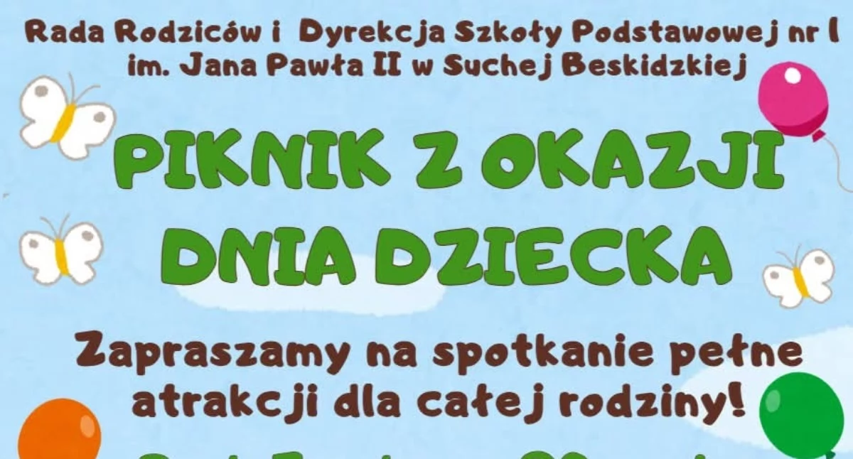 Piknik rodzinny w Suchej Beskidzkiej. Znamy program