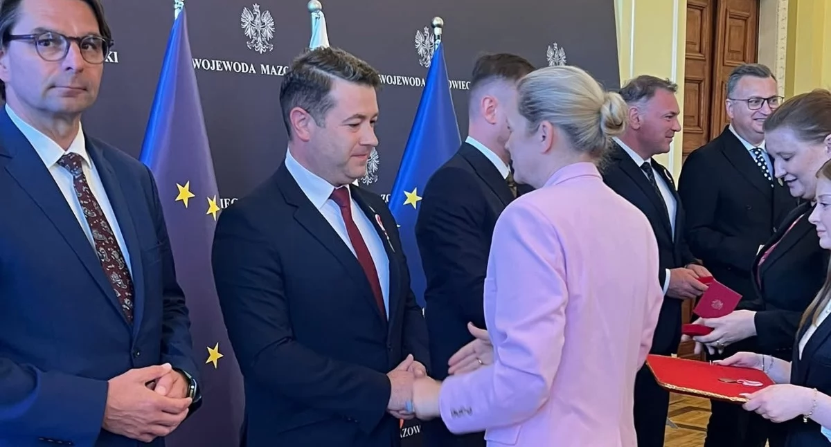 Michał Surmiak z Medalem Komisji Edukacji Narodowej