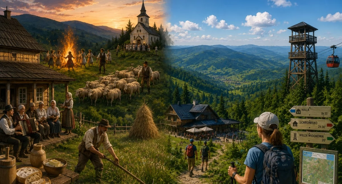 Lato w Beskidach dawniej i dziś