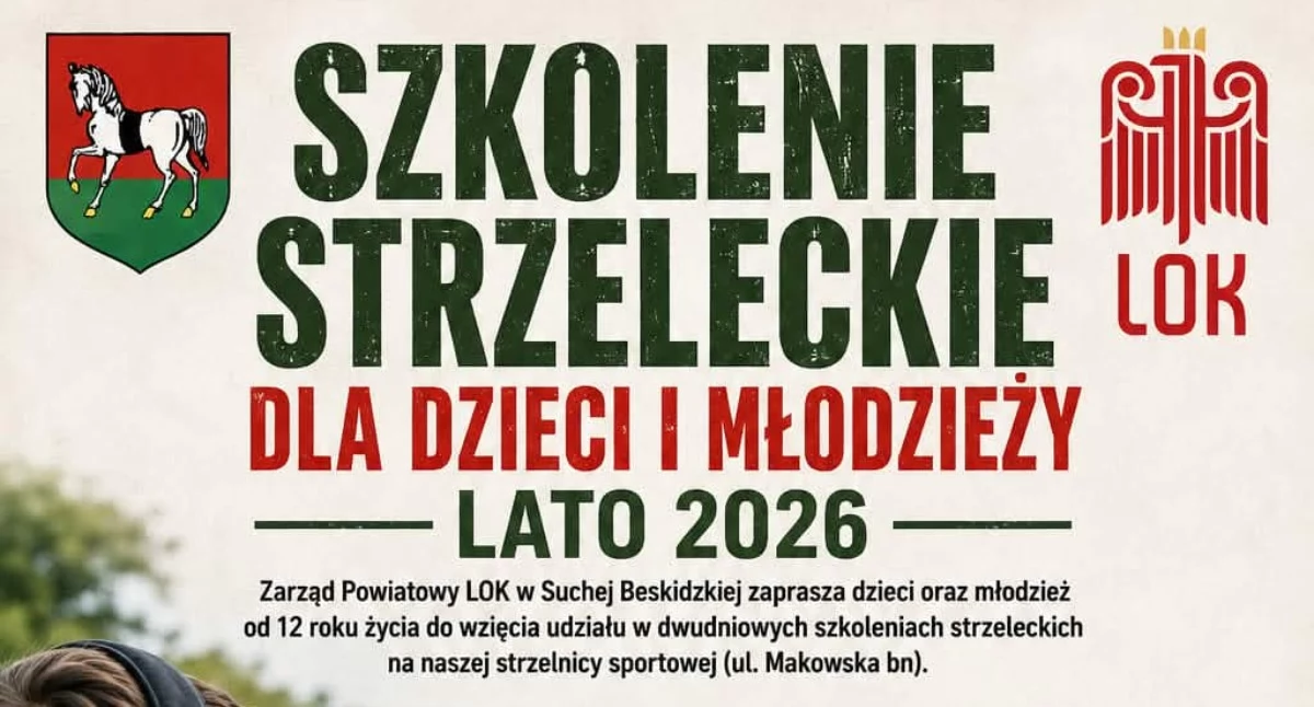 Wakacyjne szkolenie strzeleckie dla dzieci i młodzieży w Suchej Beskidzkiej
