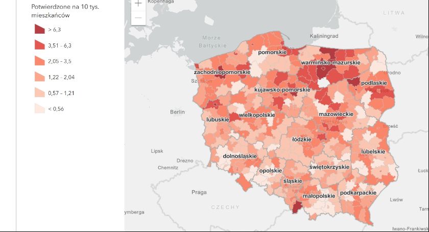Duży wzrost zakażonych koronawirusem. Kolejna osoba nie żyje