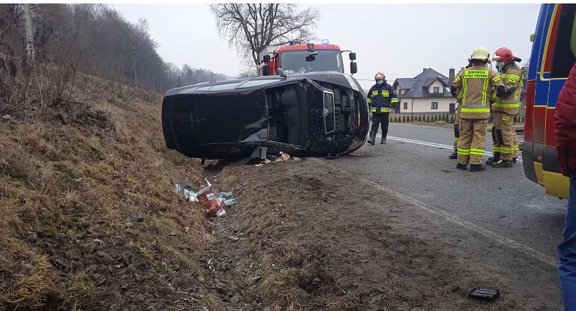 Dachowanie w Juszczynie. Wyglądało groźnie 