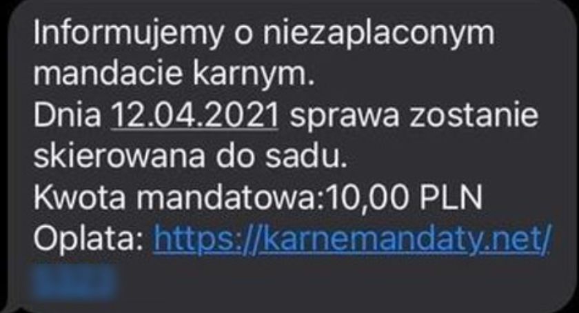 Policja nie wysyła smsów w sprawie niezapłaconych mandatów! Uwaga na oszustów 