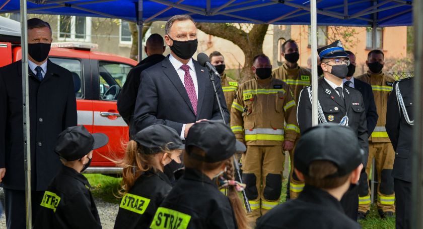 Wizyta Prezydenta w jednostce OSP w Makowie Podhalańskim Dolnym (zdjęcia i film)