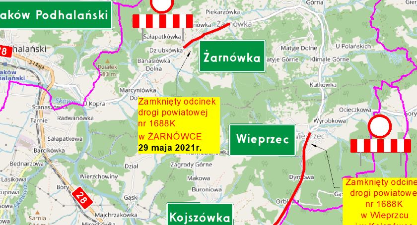 Żarnówka i Wieprzec: Kolejne poważne utrudnienia spowodowane remontem drogi 