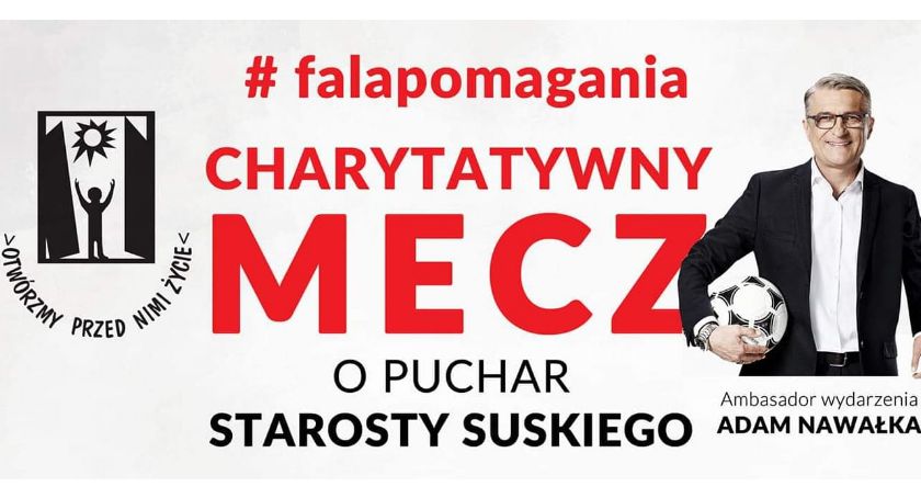 #falapomagania czyli charytatywny mecz przedsiębiorców  o Puchar Starosty Suskiego  na rzecz dzieci z niepełnosprawnościami z OREW W Tarnawie Górnej