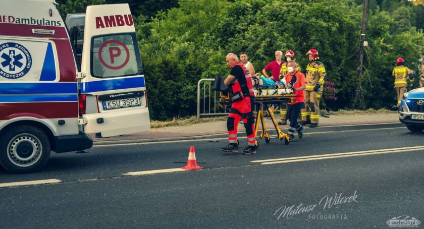 Cztery osoby zostały ranne w wypadku w Makowie Podhalańskim 