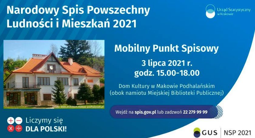 Mobilny Punkt Spisowy w Makowie Podhalańskim