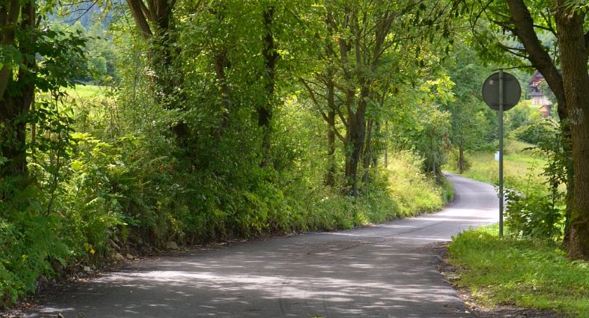 Między Grzechynią a Suchą Beskidzką jak po stole i z widokami 