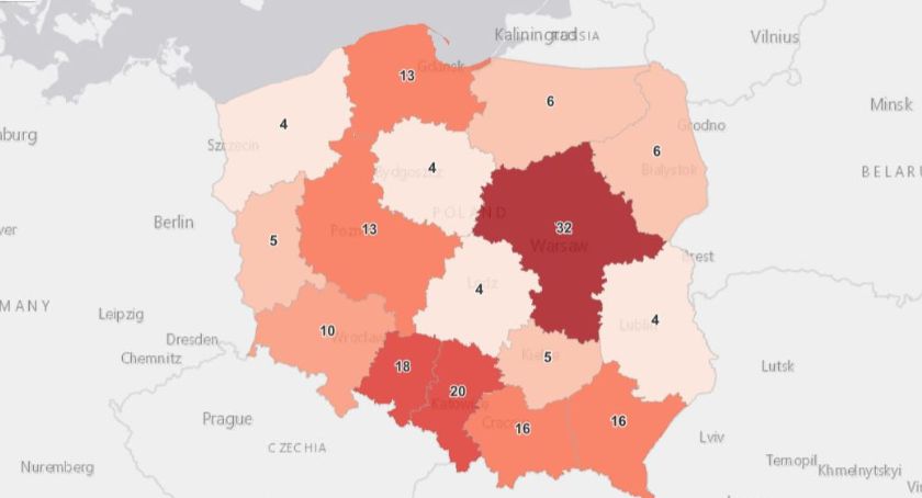 O trzech ozdrowieńców więcej niż zakażonych 