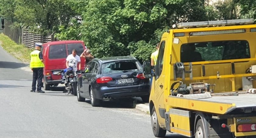 Zawoja: Motycklem w samochód 