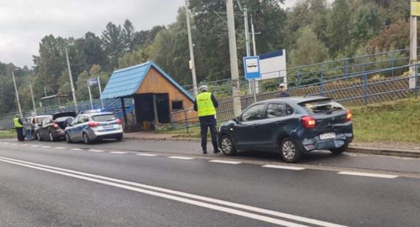 Drogowe domino w Zembrzycach 