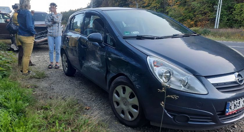 Toyotą w bok opla 