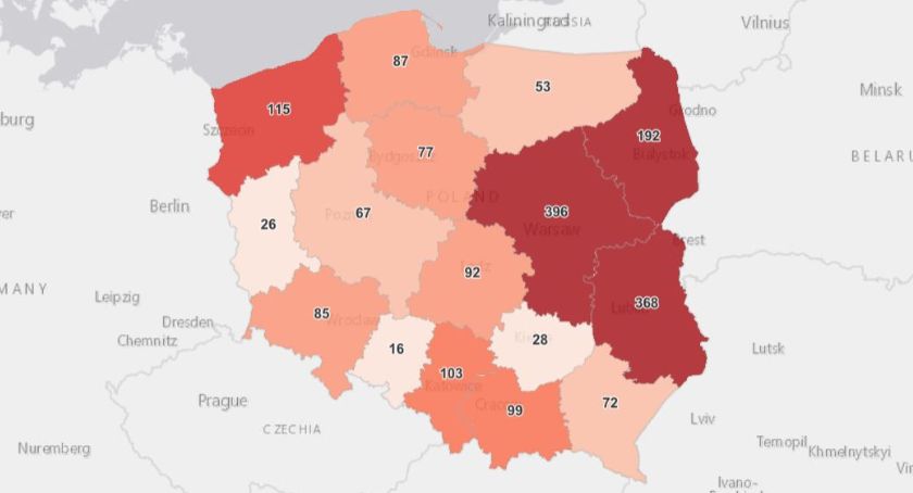 IV fala lekko opadła