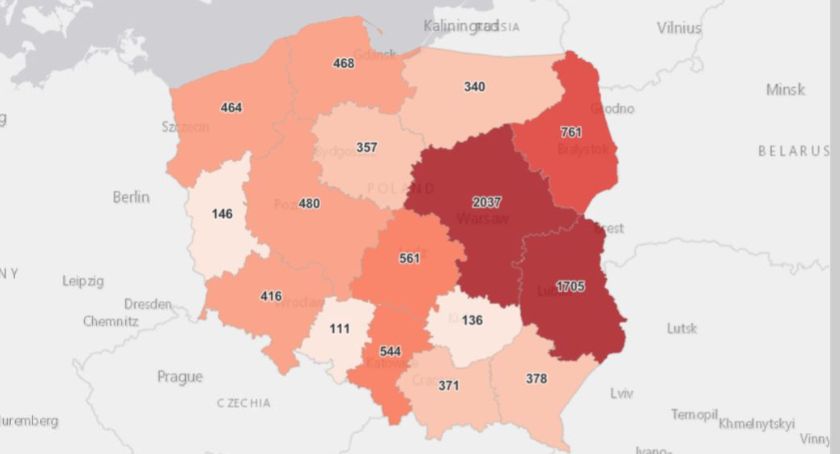IV fala zbliża się do poziomu 10 tysięcy zakażeń na dobę 