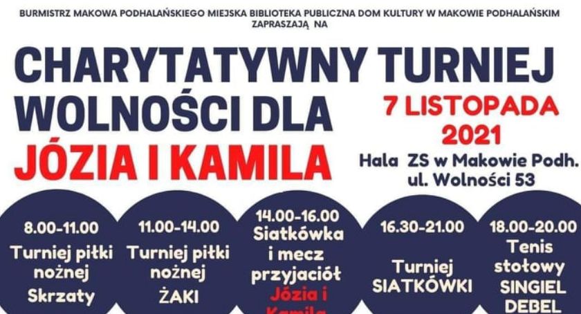 Charytatywny Turniej Wolności dla Józia i Kamila 