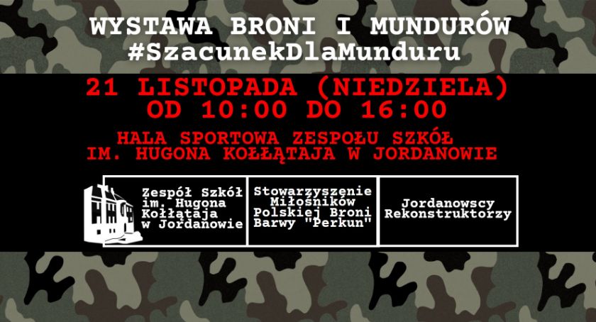 W Jordanowie zaprezentują broń i mundury z lat 1914 – 1989! 