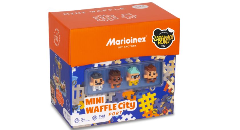 Klocki Mini Waffle City Port – poznaj zestawy z figurkami Marioinex