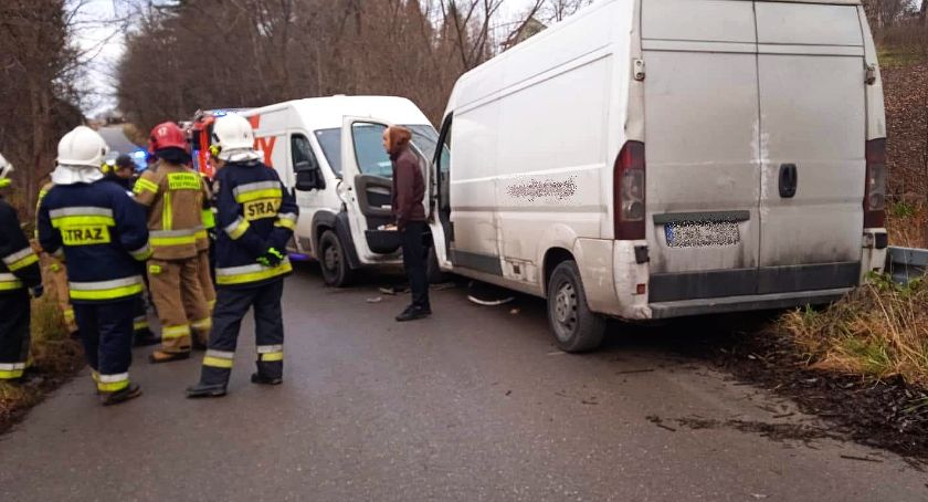 Czołowe spotkanie dostawczaków 