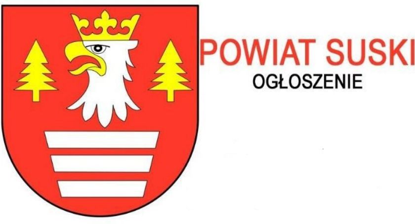 Ogłoszenie Starosty Suskiego