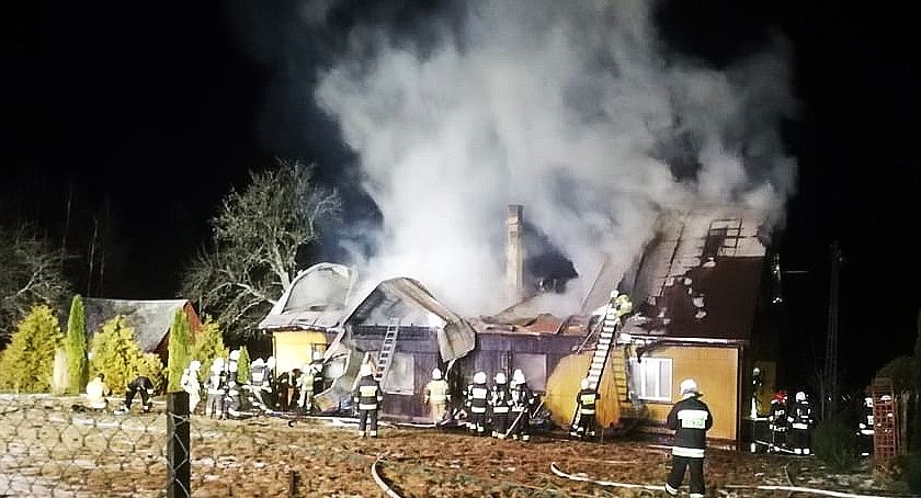 Pożar strawił dom w Zawoi Markowej 