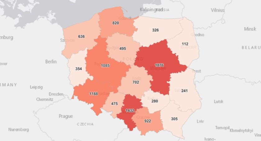 O niebo lepsze dane niż przed tygodniem 