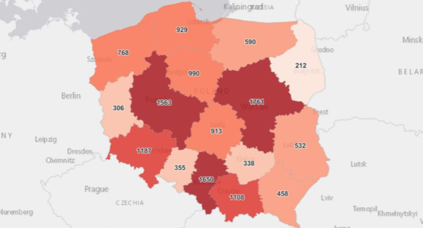 Znowu ponad pół tysiąca zgonów. Kolejne również w powiecie suskim 