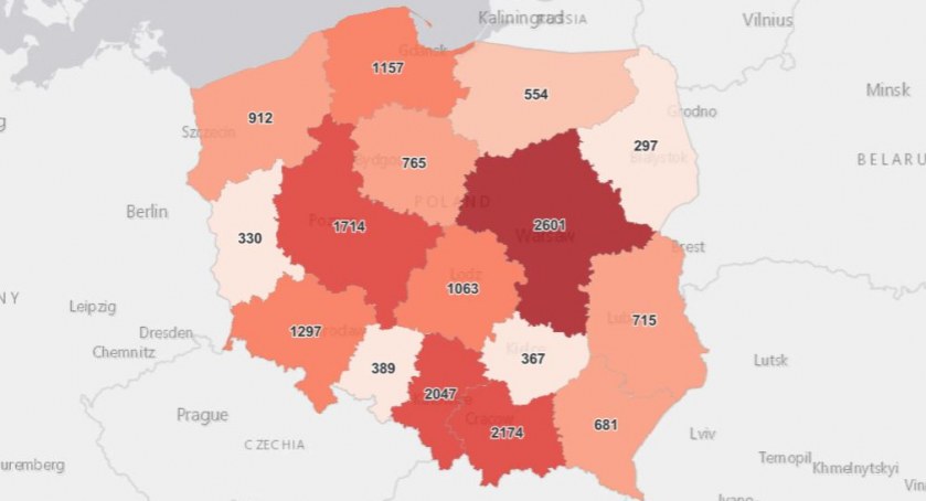 Duży wzrost zakażeń i zgonów 