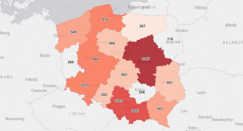 Wczoraj święto, więc dziś spadek ilości zakażeń 